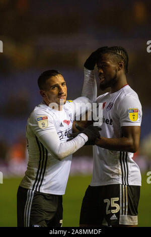 9 novembre 2019, St Andrews, Birmingham, Angleterre ; Sky Bet Championship, Birmingham City v Fulham : Fulham joueurs célèbrent après le coup de sifflet final : Crédit Gareth Dalley/News Images Banque D'Images