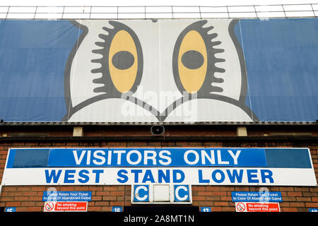 9 novembre 2019, Hillsborough, Sheffield, Angleterre ; Sky Bet Championship, Sheffield Wednesday v Swansea City : Hillsborough vue générale. Credit : Dean Williams/News Images Banque D'Images