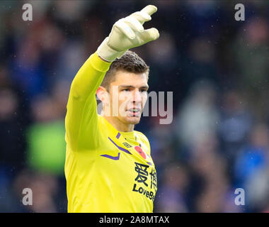 9 novembre 2019, Turf Moor, Burnley, en Angleterre, Premier League, Burnley v West Ham United : Nick Pope (1) de crédit : Burnley Conor Molloy/News Images Banque D'Images