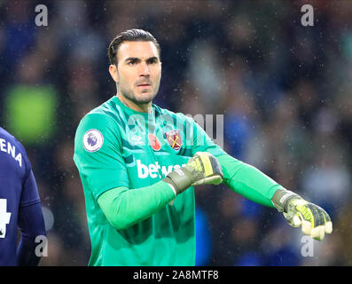 9 novembre 2019, Turf Moor, Burnley, en Angleterre, Premier League, Burnley v West Ham United : Roberto (13) de West Ham United Credit : Conor Molloy/News Images Banque D'Images