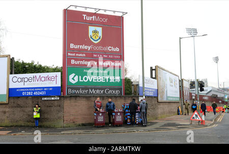 9 novembre 2019, Turf Moor, Burnley, en Angleterre, Premier League, Burnley v West Ham United : En dehors de Turf Moor accueil de Burnley FC Crédit : Conor Molloy/News Images Banque D'Images