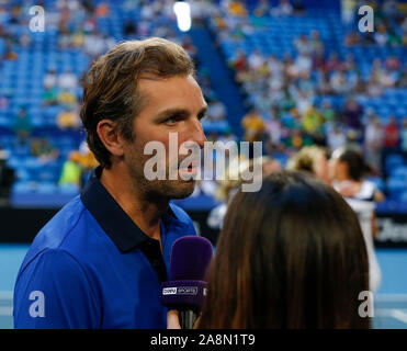 Perth, Australie. 10 Nov, 2019. 10 novembre 2019 RAC ; Arena, Perth, Australie occidentale, Australie ; Fed Cup par BNP Paribas Tennis finale, l'Australie contre la France ; Julien Benneteau Capitaine de France Credit : Action Plus Sport Images/Alamy Live News Banque D'Images