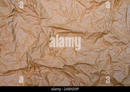 Close up vieux papier froissé froissé texture background for design Banque D'Images