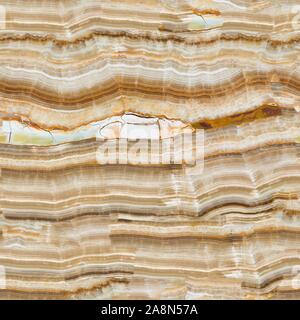 La texture de la pierre décorative en marbre onyx avec lignes abstraites. Fond carré transparent, tuile prête. Banque D'Images