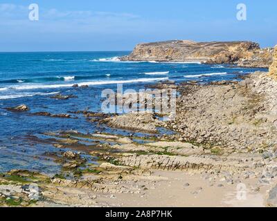 Belle seascape à Peniche dans la région Centre du Portugal Banque D'Images