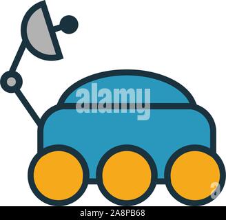 Moon-Rover icône. L'élément simple à partir de l'espace collection d'icônes. L'icône de création d'interface utilisateur Moon-Rover, ux, apps, logiciels et des infographies Illustration de Vecteur
