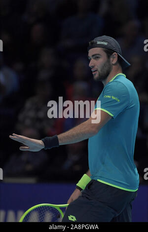 Londres, l'Italie. 10 Nov, 2019. berettini lors des finales ATP Nitto - Internationaux de Tennis - Crédit : LPS/Roberto Zanettin/Alamy Live News Banque D'Images