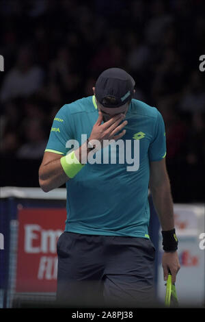 Londres, l'Italie. 10 Nov, 2019. berettiniduring finales ATP Nitto, les Internationaux de tennis à Londres, l'Italie, le 10 novembre 2019 - LPS/Roberto Zanettin Crédit : Roberto Zanettin/LPS/ZUMA/Alamy Fil Live News Banque D'Images