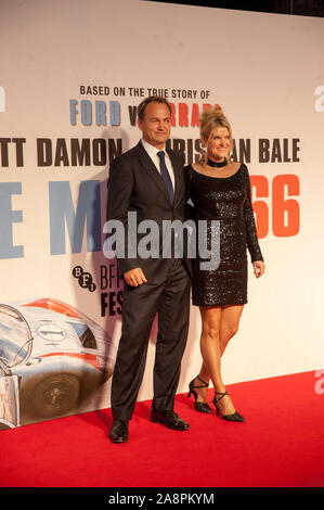 Vu arriver pour Le Mans '66, en première mondiale au Festival du Film de Londres, Odeon Leicester Square, Londres. 10.10.19 Avec : Ben Colins. Où : London, Royaume-Uni Quand : 10 Oct 2019 Source : WENN.com Banque D'Images