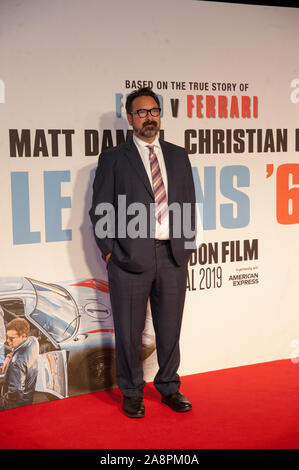 Vu arriver pour Le Mans '66, en première mondiale au Festival du Film de Londres, Odeon Leicester Square, Londres. 10.10.19 Avec : James Mangold Où : London, Royaume-Uni Quand : 10 Oct 2019 Source : WENN.com Banque D'Images