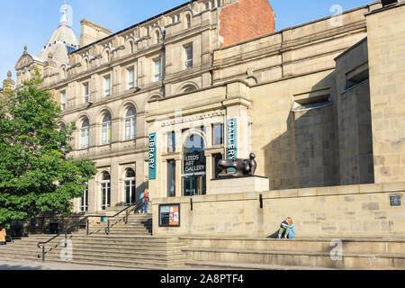 Leeds Art Gallery et de la bibliothèque, Headrow, Leeds, West Yorkshire, England, United Kingdom Banque D'Images