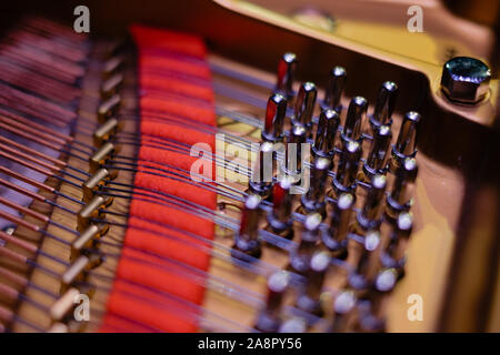 Close up image de grand piano Steinway Banque D'Images