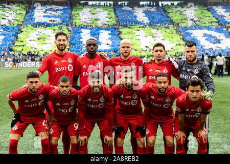 Seattle, USA. 10 Nov, 2019. À partir du Toronto FC 11 dans la MLS Cup Finale contre les Sounders de Seattle. Crédit : Ben Nichols/Alamy Live News Banque D'Images