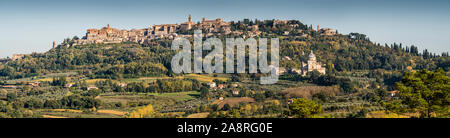 Compte tenu de l'Generl Montepulciano dans l'automne, Toscane, Italie, Europe. Banque D'Images