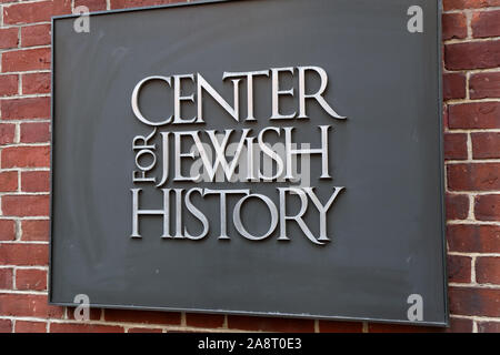 Centre pour l'histoire juive, 15 West 16th Street, New York, NY de l'extérieur d'un centre de recherche, et Yiddish Theatre à Manhattan. Banque D'Images