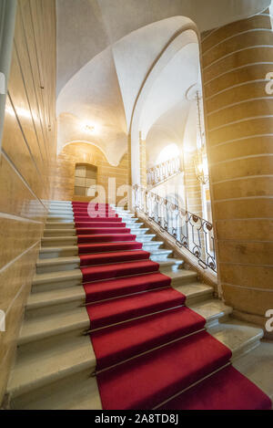 Potsdam, Berlin - Allemagne - Août 7, 2019 - Vue détaillée de l'intérieur du château de Sanssouci. Banque D'Images