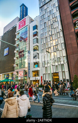 Quartier de Ginza, Chuo, Tokyo, Japon, Asie Banque D'Images