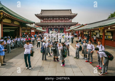 Temple bouddhiste Sensoji. Quartier d'Asakusa. Tokyo. Le Japon Banque D'Images