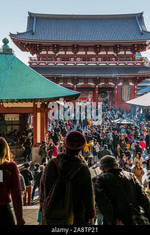 Temple bouddhiste Sensoji. Quartier d'Asakusa. Tokyo. Le Japon Banque D'Images