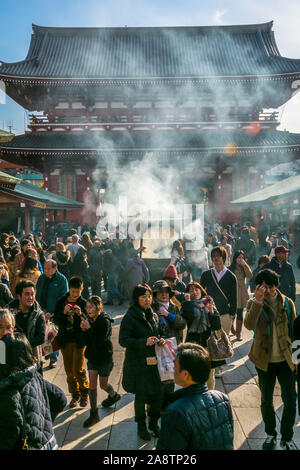 Temple bouddhiste Sensoji. Quartier d'Asakusa. Tokyo. Le Japon Banque D'Images