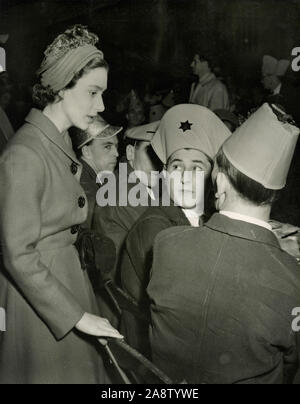 La princesse Margaret à l'oublié pas de Noël pour l'Association d'anciens combattants handicapés, London, UK 1949 Banque D'Images