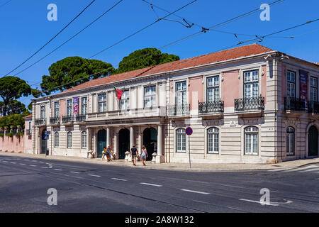 Lisbonne, Portugal. Picadeiro section réelle de Museu Nacional dos coches ou cheval Musée des Carrosses. Le musée le plus visité au Portugal Banque D'Images