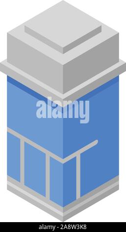 L'icône de bureau ascenseur, style isométrique Illustration de Vecteur