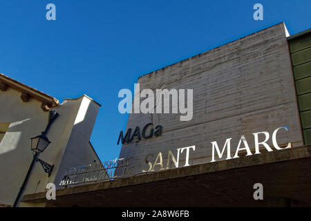 Affiche du Musée Archéologique de Gandia (MAGa Sant Marc) Banque D'Images