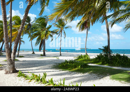 Plage principale à l'île de San Andrés, Colombie, Amérique du Sud Banque D'Images