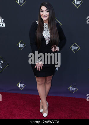 Deena Nicole Cortese arrive à la 2019 E ! People's Choice Awards s'est tenue au Barker Hangar sur 10 Novembre 2019 à Santa Monica, Los Angeles, Californie, USA. (Photo par Xavier Collin/Image Press Office) Banque D'Images