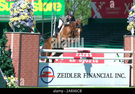 Le Spruce Meadows National coupe financière, Zeidler, juin 2003, Tani Anderson (CAN) équitation Parc Citron Banque D'Images