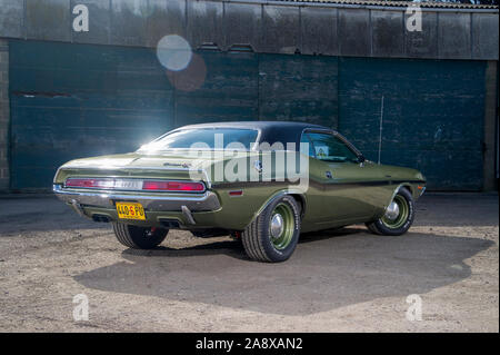 1970 Dodge Challenger 440 Six Pack classic American muscle car Banque D'Images