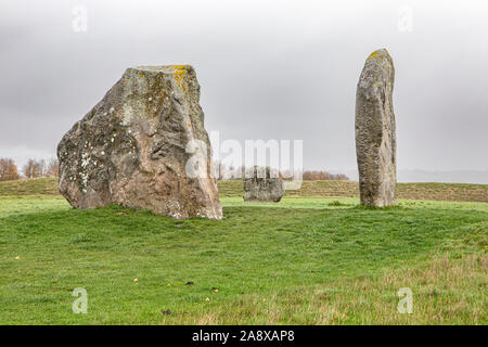 Pierres à Avebury, Wiltshire Banque D'Images