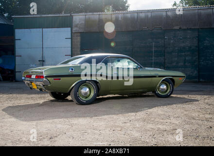 1970 Dodge Challenger 440 Six Pack classic American muscle car Banque D'Images