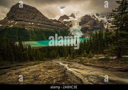 Berg Glacier, le parc provincial du mont Robson. Banque D'Images