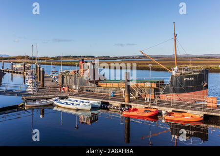 Irvine Harbour, sur le Firth of Clyde et la rivière Irvine Ayrshire, Scotland, UK Banque D'Images