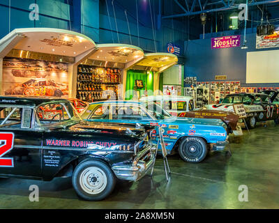 L'intérieur de Géorgie Racing Hall of Fame de Dawsonville de la Géorgie, États-Unis Banque D'Images