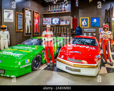 L'intérieur de Géorgie Racing Hall of Fame de Dawsonville de la Géorgie, États-Unis Banque D'Images