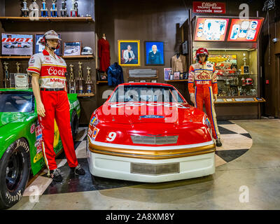 L'intérieur de Géorgie Racing Hall of Fame de Dawsonville de la Géorgie, États-Unis Banque D'Images