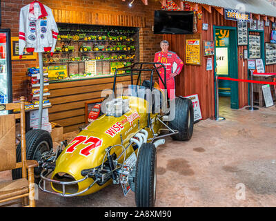 L'intérieur de Géorgie Racing Hall of Fame de Dawsonville de la Géorgie, États-Unis Banque D'Images