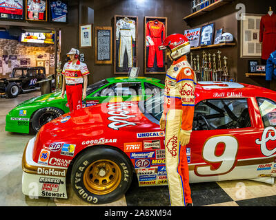 L'intérieur de Géorgie Racing Hall of Fame de Dawsonville de la Géorgie, États-Unis Banque D'Images