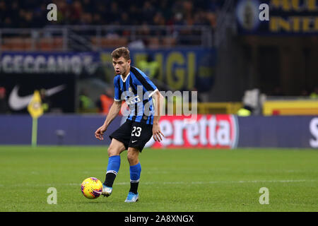 Milano, Italie. 09 Novembre 2019. Italien de série A. Internazionale FC vs FC Hellas Vérone. Nicolò Barella de Internazionale FC . Banque D'Images