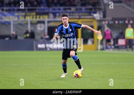 Milano, Italie. 09 Novembre 2019. Italien de série A. Internazionale FC vs FC Hellas Vérone. Alessandro Bastoni de l'Internazionale FC. Banque D'Images