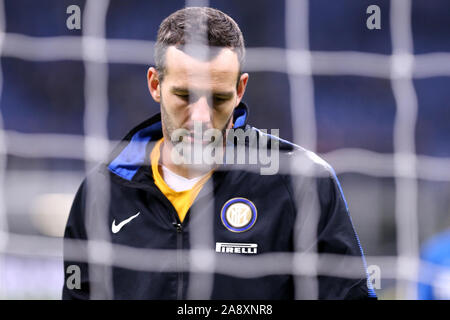 Milano, Italie. 09 Novembre 2019. Italien de série A. Internazionale FC vs FC Hellas Vérone. Samir Handanovic d'Internazionale FC. Banque D'Images
