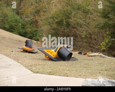 EF-3Tornado North Dallas région durement touchée, Preston Hollow, University Park, Highland Park, Preston,Royal Central Royal Expresswa Banque D'Images