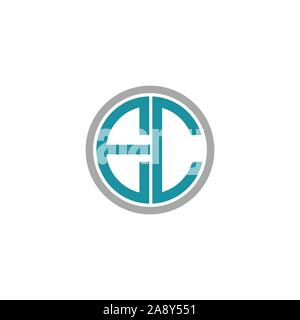 Lettre initiale ou ce logo ce logo vector design Illustration de Vecteur