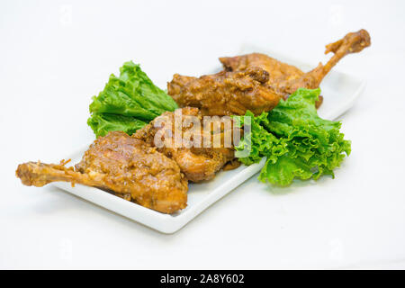 Nawabi food - Rôti de poulet avec la sauce. Ce type d'aliments sont trop savoureux et délicieux. Banque D'Images