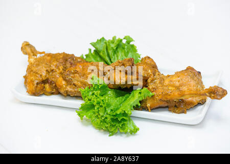 Nawabi food - Rôti de poulet avec la sauce. Ce type d'aliments sont trop savoureux et délicieux. Banque D'Images