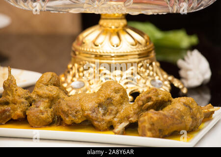 Nawabi food - curry de mouton avec de la sauce. Ce type d'aliments sont trop savoureux et délicieux. Banque D'Images