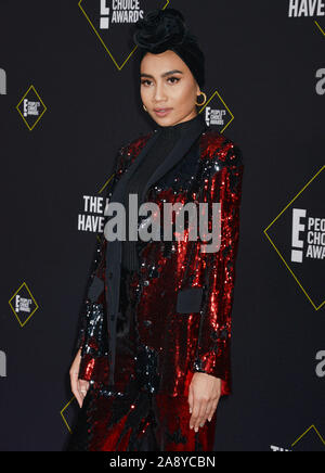 Los Angeles, USA. 11Th Nov, 2019. Yuna assiste à la 2019 E ! People's Choice Awards au Barker Hangar sur 10 Novembre 2019 à Santa Monica, Californie Crédit : Tsuni/USA/Alamy Live News Banque D'Images